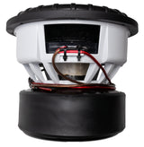 American Bass VFL Comp Signature 12-inch subwoofer, black with a carbon fiber paperback cone and red and white brand logo in the center.