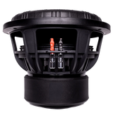 Black car subwoofer with visible wiring on a white background car subwoofer with American Bass logo on a white background American Bass XFL 12" Subwoofer