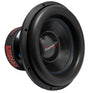 An American Bass XMAXXX Monster 15" subwoofer with a black basket and blue stitching.