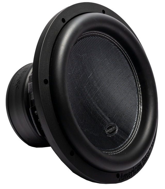 American Bass XR 12 inch Subwoofer with fiberglass cone and stitched rubber surround

